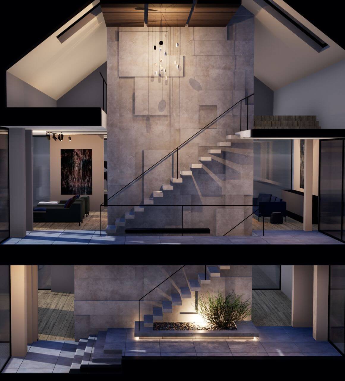 Realizacje projektów wnętrz rezydencji i domów wykonane przez SG Projekt