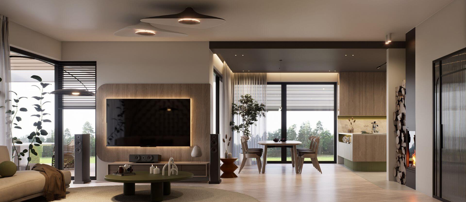 Realizacje projektów wnętrz rezydencji i domów wykonane przez SG Projekt